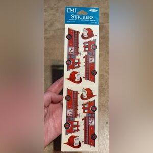 $2 Red Fire Truck Stickers~New~ $2 WITH ANY $10 ORDER OR MORE